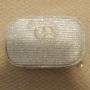 Dior Silver Cosmetic Bag